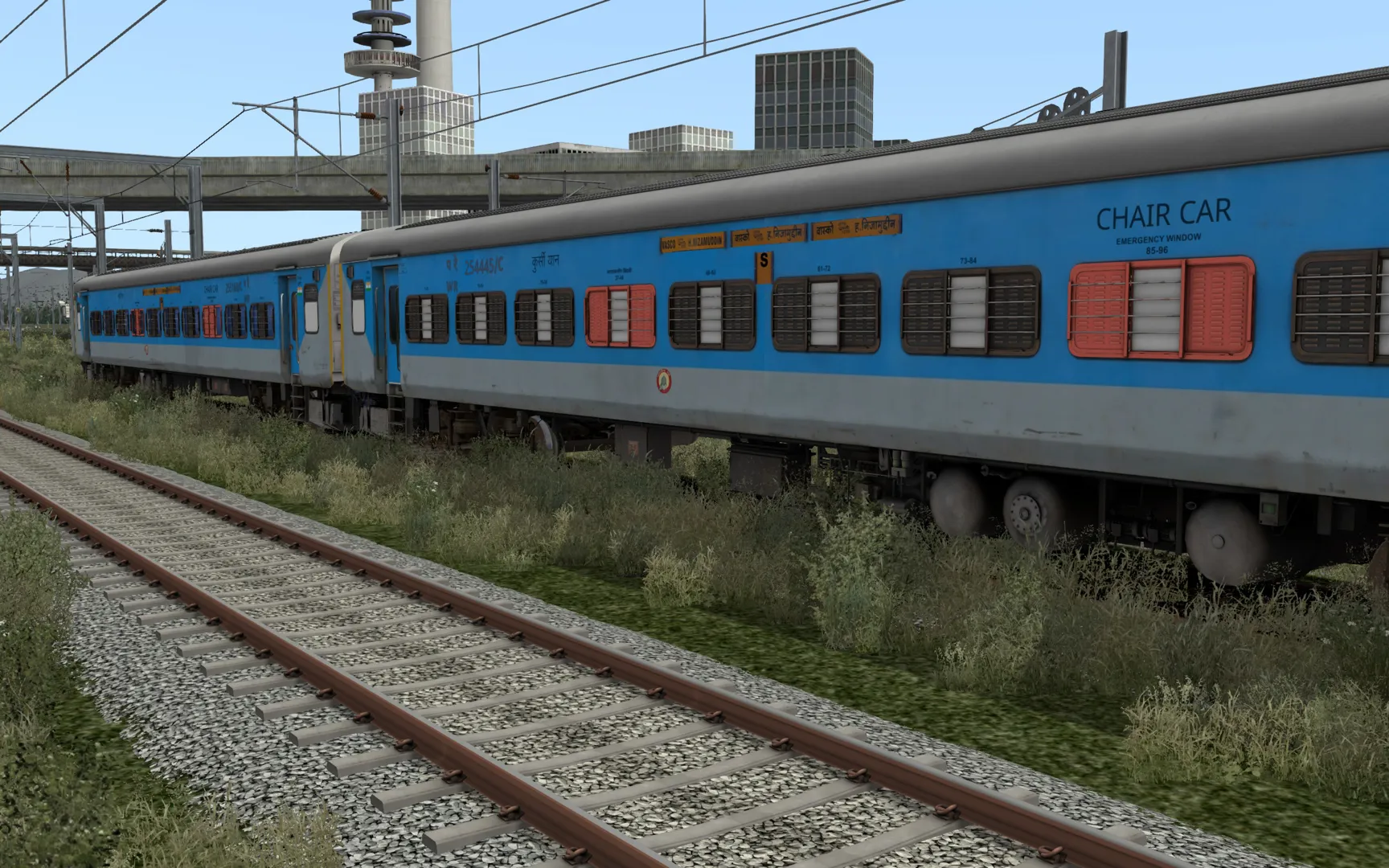 ITS LHB Chair Car Blue and Red AC / Non AC