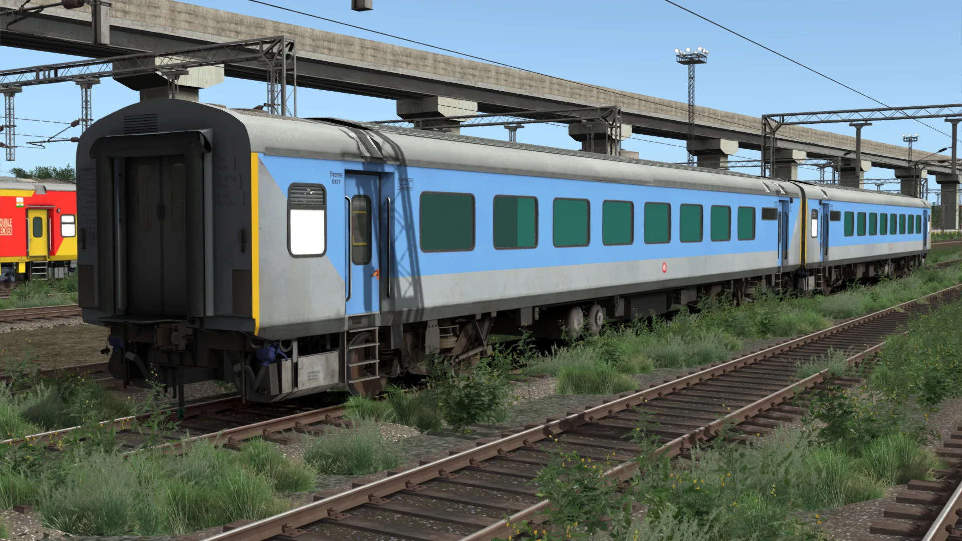 ITS LHB Chair Car Blue and Red AC / Non AC