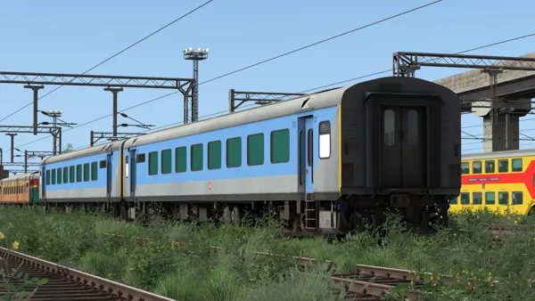 ITS LHB Chair Car Blue and Red AC / Non AC