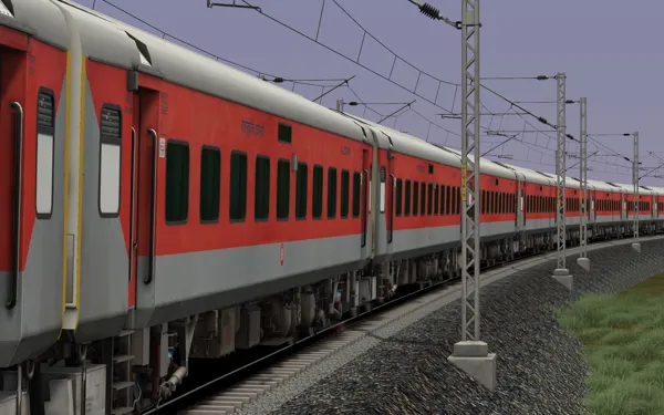 12201- LTT-TVCN GARIB RATH EXPRESS Indian Train Simulator Scenario on KERALA V2 ERS - CLT - MAQ  Route