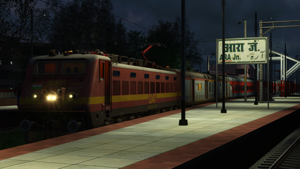 ITS 13128 - Ara - Kolkata Garib Rath Express (Part 1) by Pritam Das Indian Train Simulator Scenario on ECR (ARA - JHAJHA) FLG Route