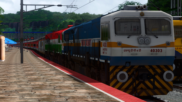 17322 Jasidih - Vasco-da-Gama Weekly Express (FLG+ITS+ISW) PART-2 by LOCO GAMER Indian Train Simulator Scenario on SWR V1 ( Goa - Karnataka ) by SRP Route