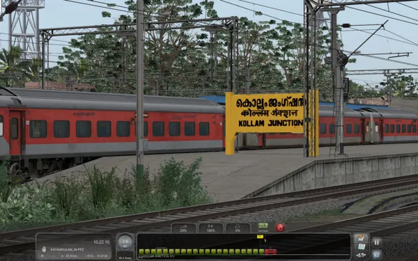 12202 (LHB Version) KOCHUVELI - MUMBAI LTT GARIBRATH ( P-1) Indian Train Simulator Scenario on SRv1.5 Kerala 249KMS by Jerin George Route