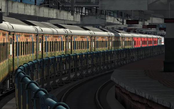 12213/Yesvantpur - Delhi Sarai Rohilla AC Duronto Express [ITS] (Running Late) Indian Train Simulator Scenario on South central railways route by IndoSim Route