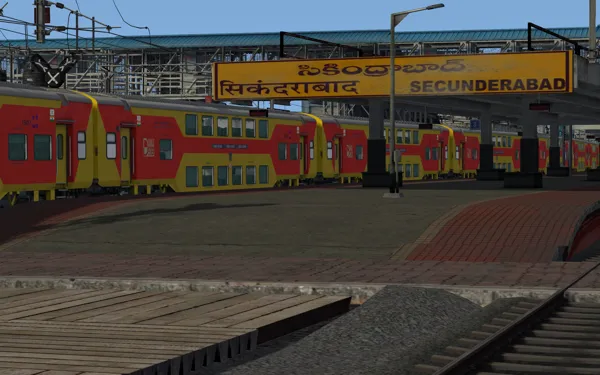 07759DD/Secunderabad - Vishakapatnam Double Decker Special Indian Train Simulator Scenario on South central railways route by IndoSim Route