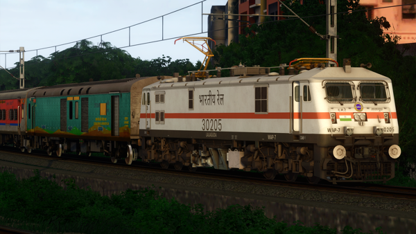 (ITS) 22705/Tirupati - Jammu Tawi Humsafar Express Indian Train Simulator Scenario on South central railways route by IndoSim Route
