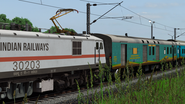 PART 1 - ITS 20923 - Tirunelveli - Gandhidham Humsafar Express  by Pritam Das Indian Train Simulator Scenario on KERALA V2 ERS - CLT - MAQ  Route