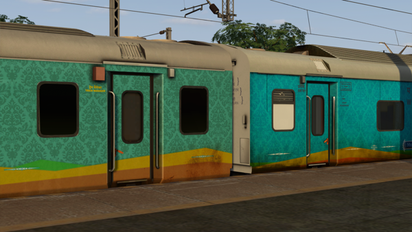 PART 3 - ITS 20923 - Tirunelveli - Gandhidham Humsafar Express by Pritam Das Indian Train Simulator Scenario on KERALA V2 ERS - CLT - MAQ  Route