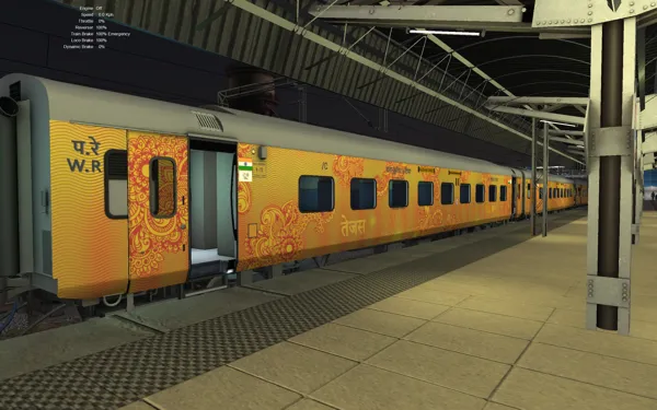 09006 MMCT RJT Tejas Indian Train Simulator Scenario on WRv1 (RJT-SUNR-ADI-BRC) [Discontinued] Route