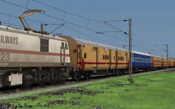 kerala Gatiman Indian Train Simulator scenario on KERALA V2 ERS - CLT - MAQ  route