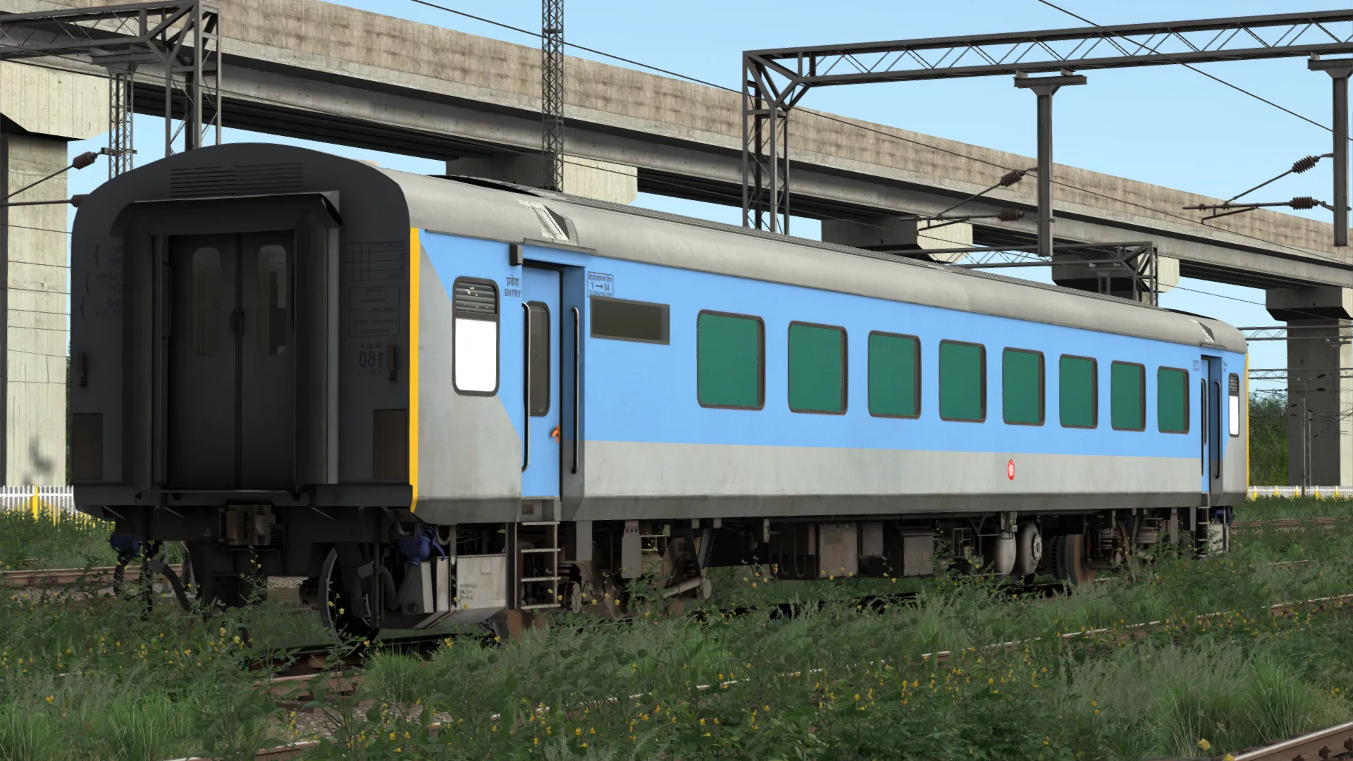 ITS LHB Chair Car Blue