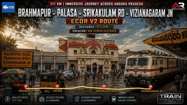 ECOR V2 Brahmapur - Palasa - Srikakulam RD - Vizianagarma Jn.