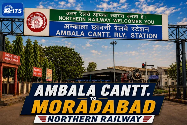 The Norther Railway Ambala Cantt JN to Moradabad Jn.